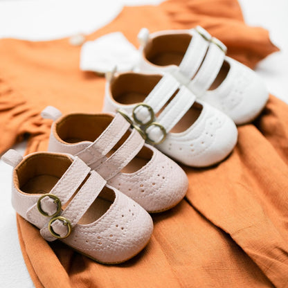 Infant Baby Girls Soft Sole Bowknot Princess Wedding Dress Mary Jane Flats Prewalker Newborn Light Baby Sneaker Shoes